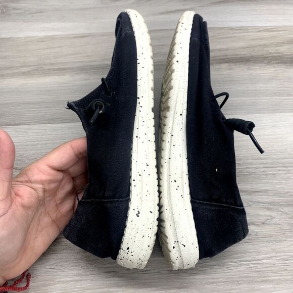 Hey Dude Wendy L Black Lightweight Casual Comfortable Slip On Shoes Size 7 - Picture 3 of 10